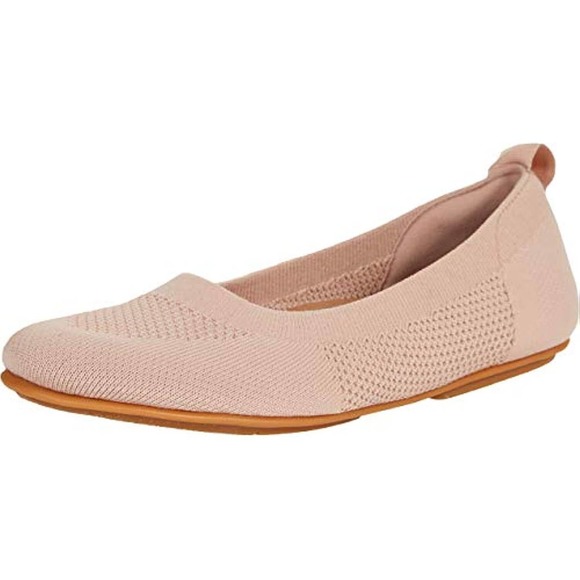 Fitflop Shoes - FitFlop Allegro Ballerina Knit Ballet Flat for Women Nude US 5